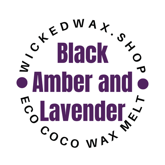 Black Amber and Lavender Wax Melt Snap Bar