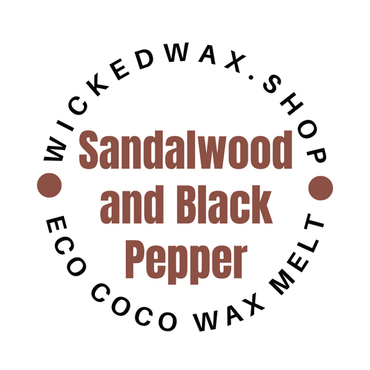 Sandalwood and Black Pepper Wax Melt Snap Bar