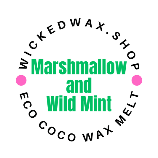 Marshmallow and Wild Mint Wax Melt Snap Bar